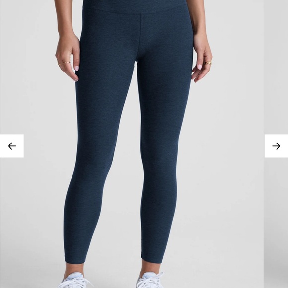 Beyond Yoga Pants - High-Rise Navy Heather Leggings
